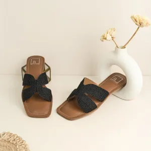 Woven Strap Slip-On Flat