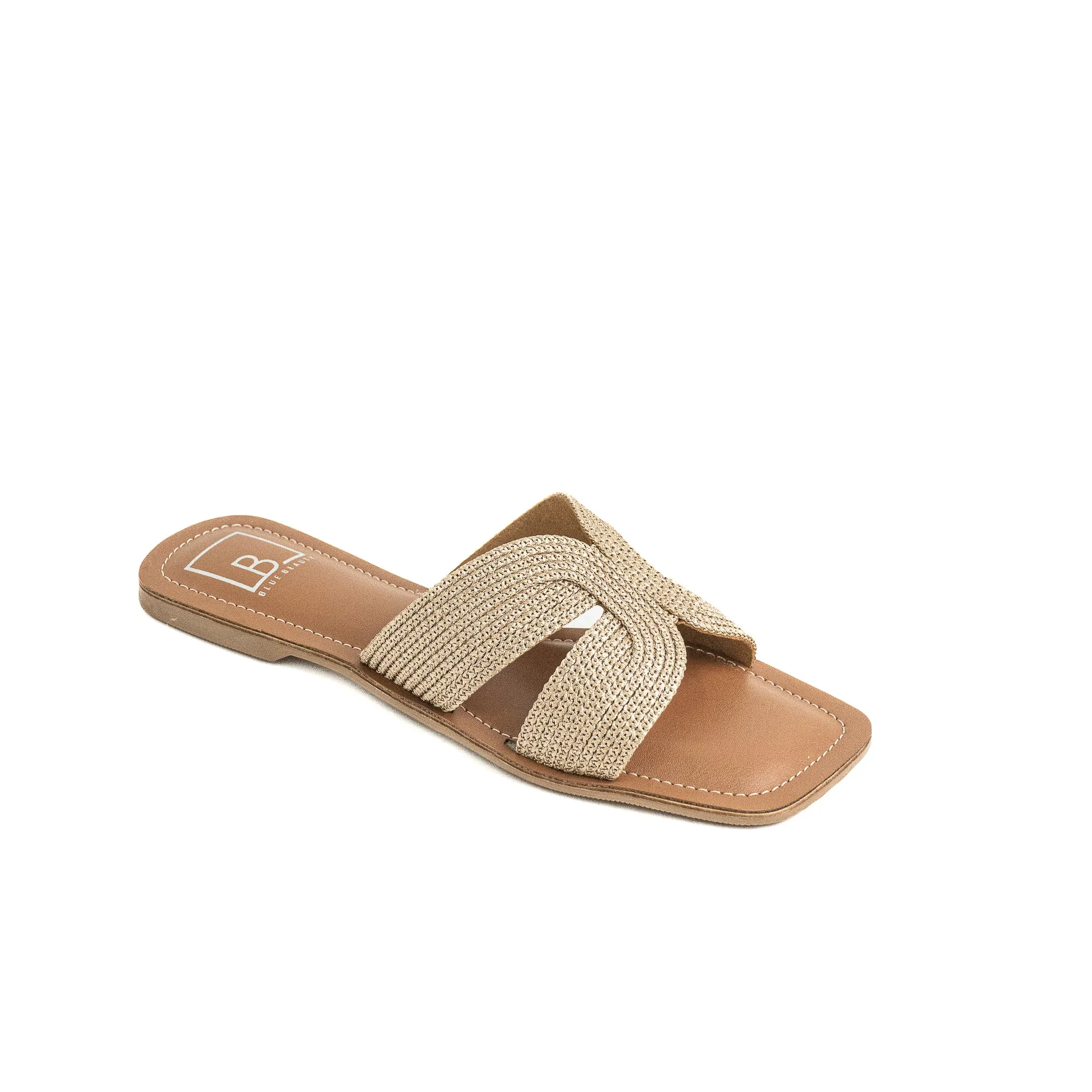 Woven Strap Slip-On Flat