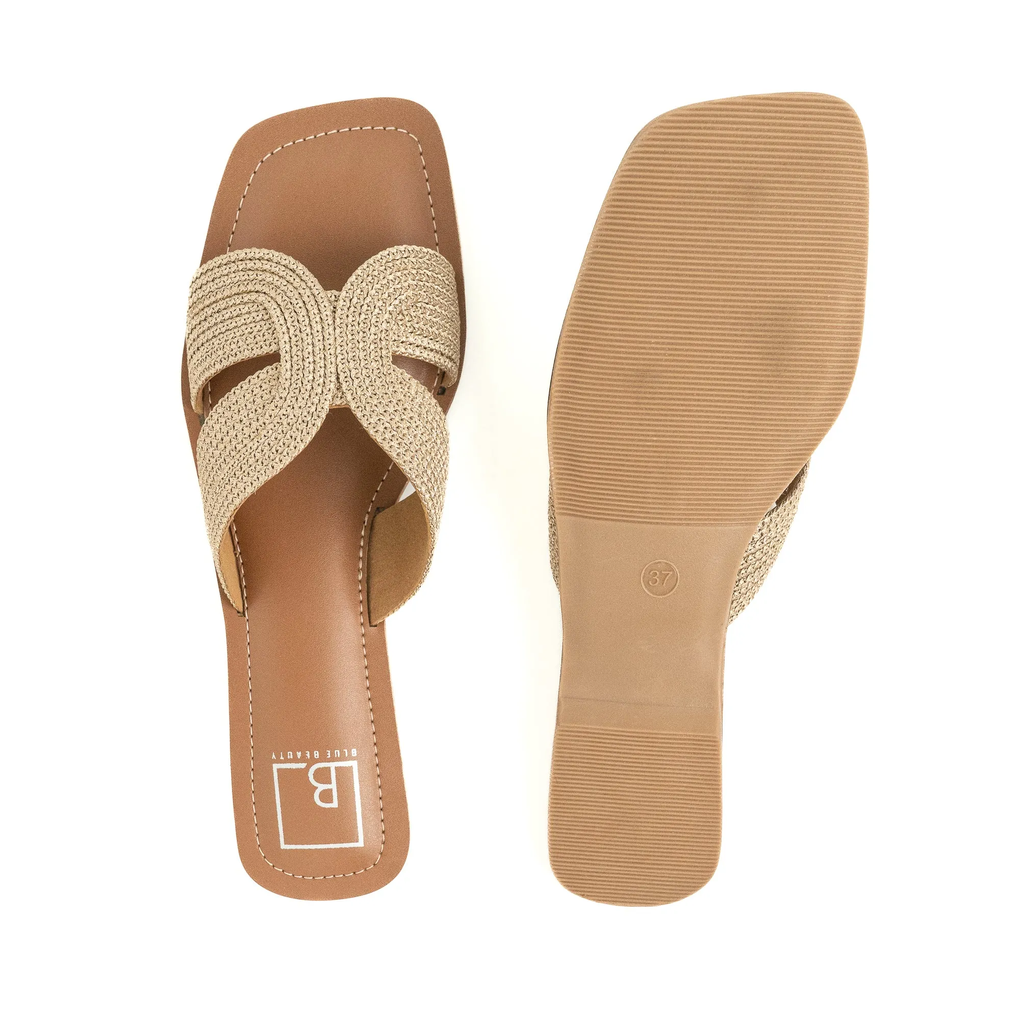 Woven Strap Slip-On Flat