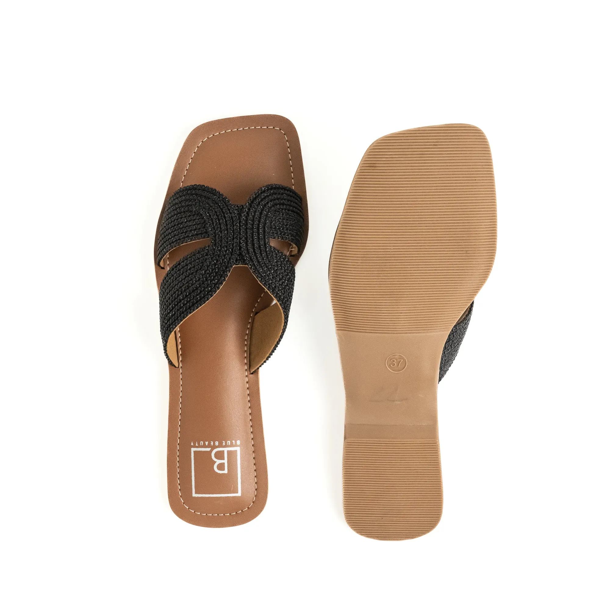 Woven Strap Slip-On Flat