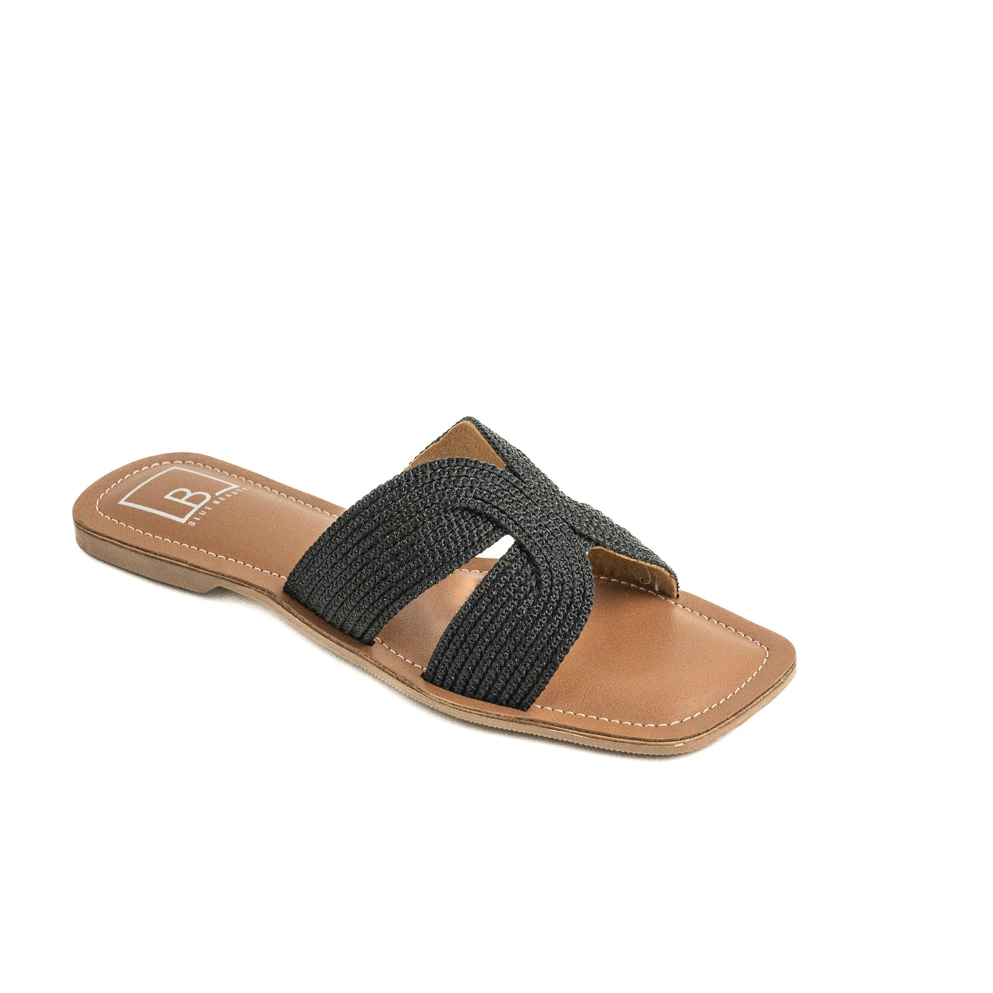 Woven Strap Slip-On Flat